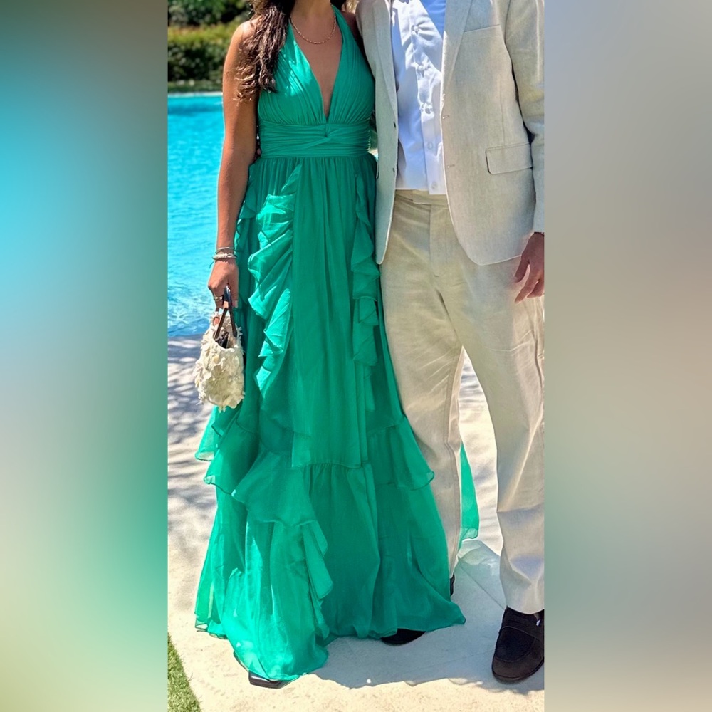 PatBO Chiffon Daydream Plunge Gown - Size 4 Worn Once